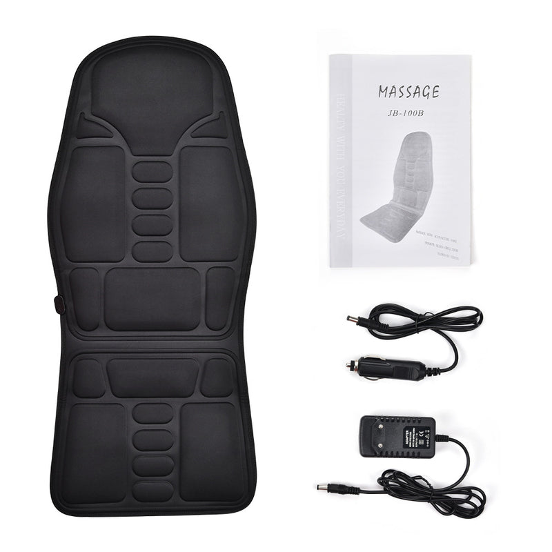Full-Body Vibration Massage Chair Pad Cushion With Heat Option Home Office Car Seat Massager