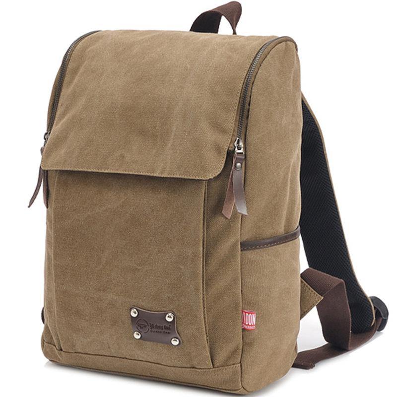 Men's Canvas Large Backpack, School Bag - Tifflylah 