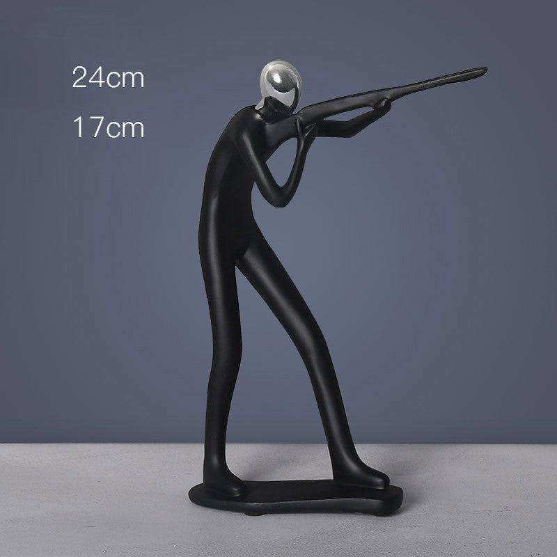 Resin Crafts Athletes Sculpture Home Decoration