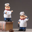 Resin Retro Chef Figurines Home Kitchen Ornaments