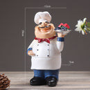 Resin Retro Chef Figurines Home Kitchen Ornaments