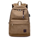 Canvas Backpack USB Rechargeable - Tifflylah 