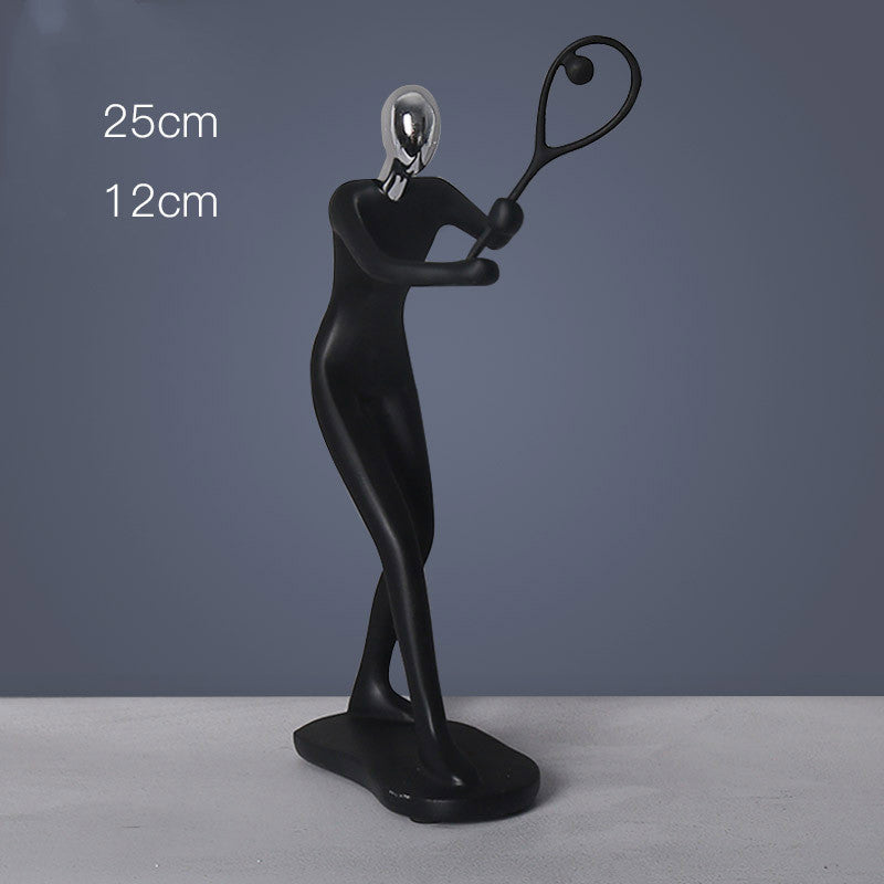 Resin Crafts Athletes Sculpture Home Decoration