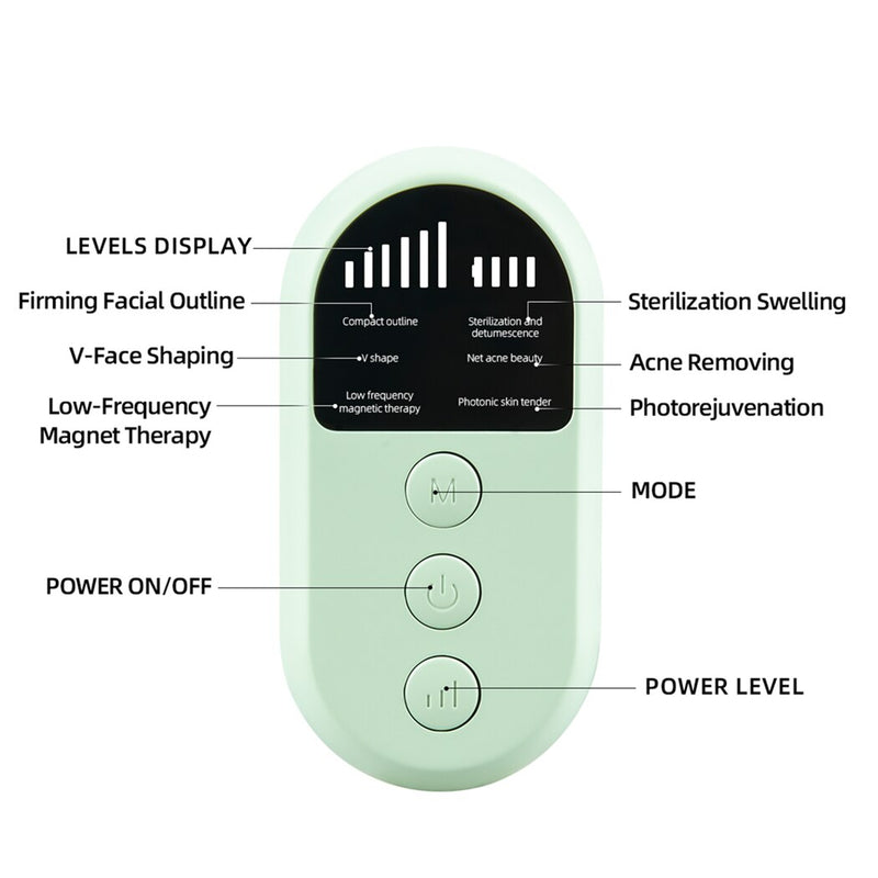 Facial Lifting EMS Device LED Photon Therapy Face Slimming Vibration