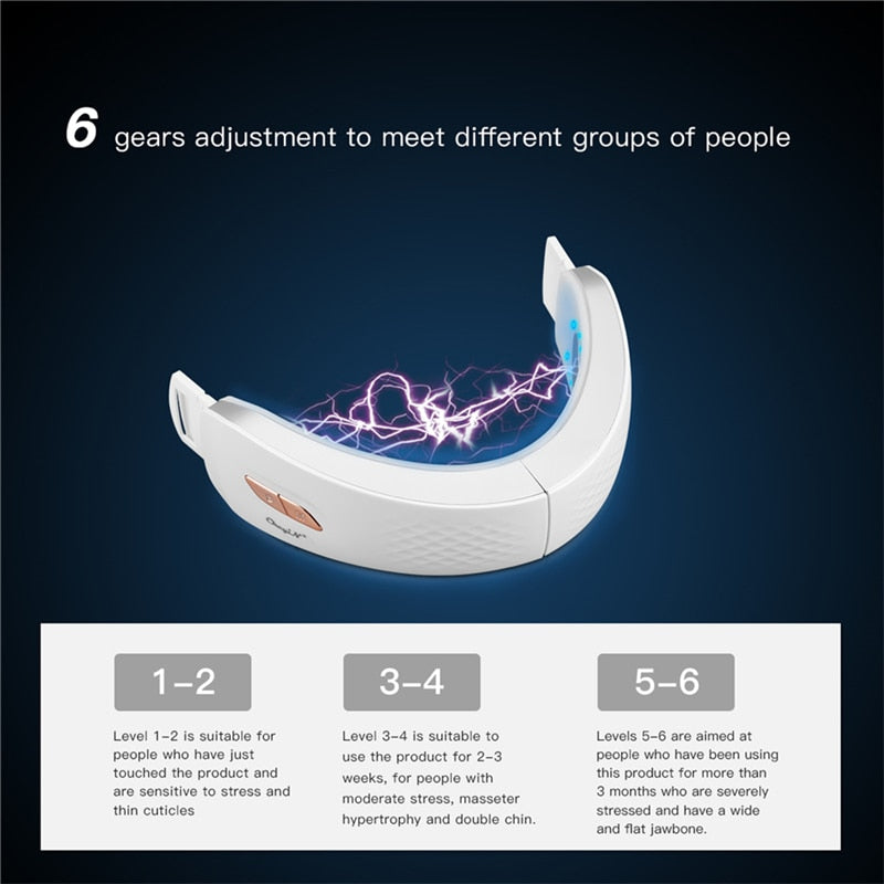 Facial Lifting EMS Device LED Photon Therapy Face Slimming Vibration