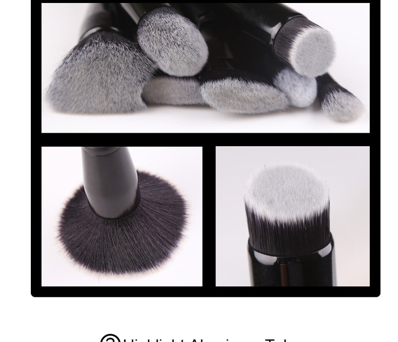 ZOREYA Black Makeup Brush Set